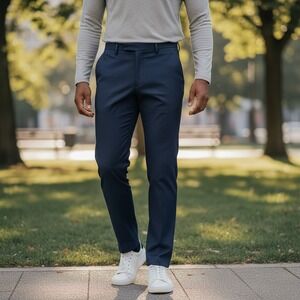 Lauren Ralph Lauren Pant Men's‎ Size 38x31 Navy Dress Pants Pinstripe